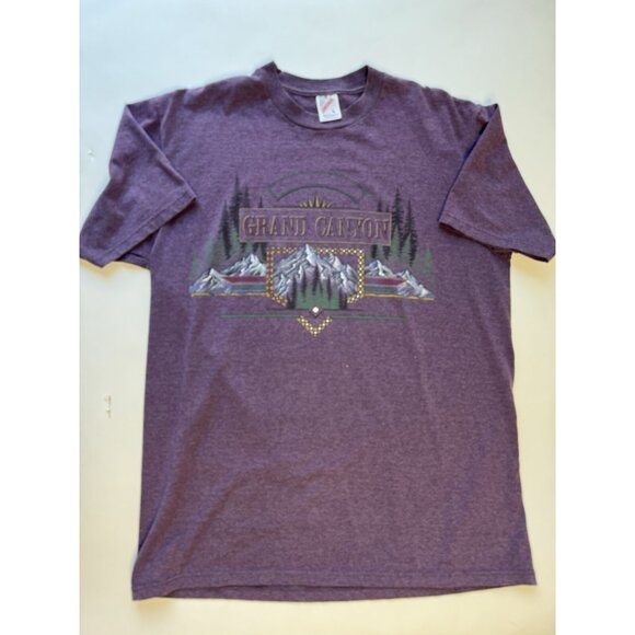 Vintage Grand Canyon Purple T-Shirt Tee Jerzees Tag Size Large - Picture 1 of 6